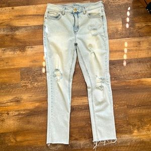 Seven7 Jeans Distressed Weekend Slim Fit Jeans
